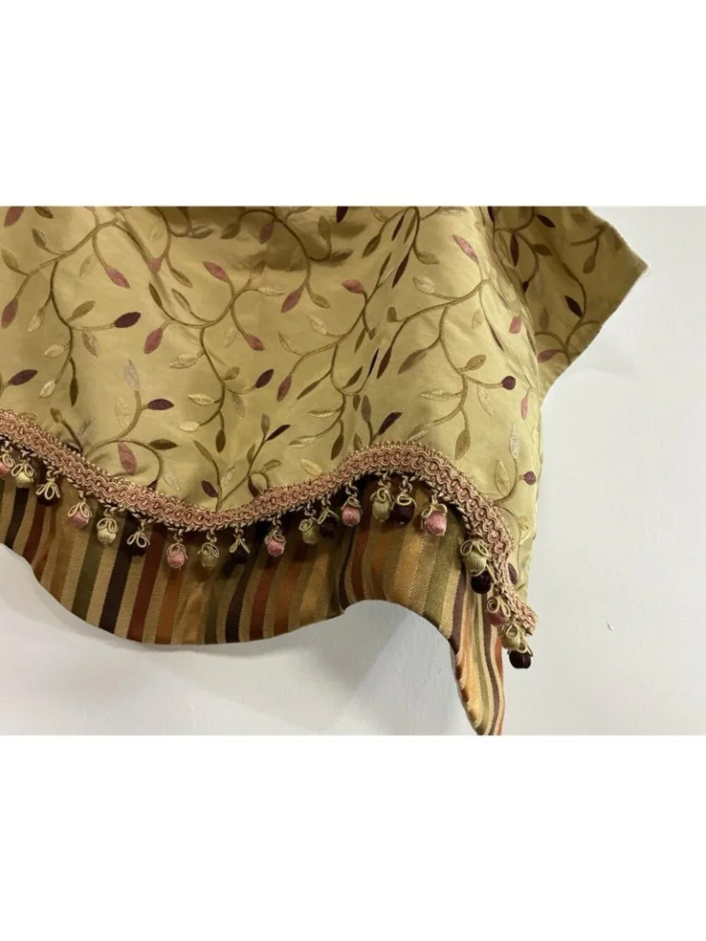 RLF Silk Valance French Floral Style Set of 4